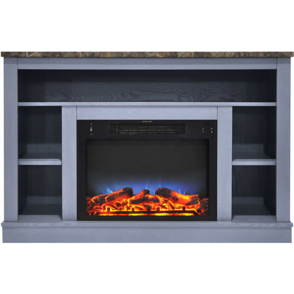 47.2"x15.7"x32.5" Seville Fireplace Mantel with LED Insert