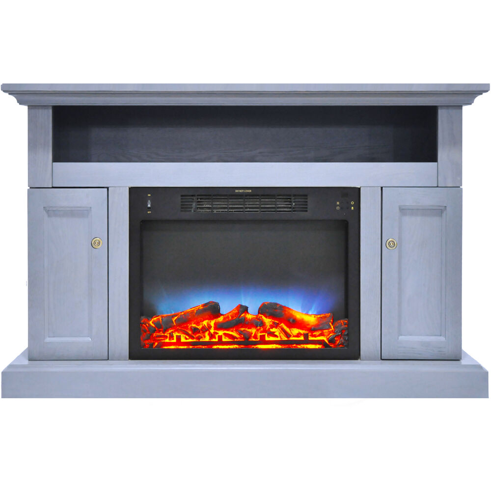 47.2"x15.7"x30.7" Sorrento Fireplace Mantel with LED Insert