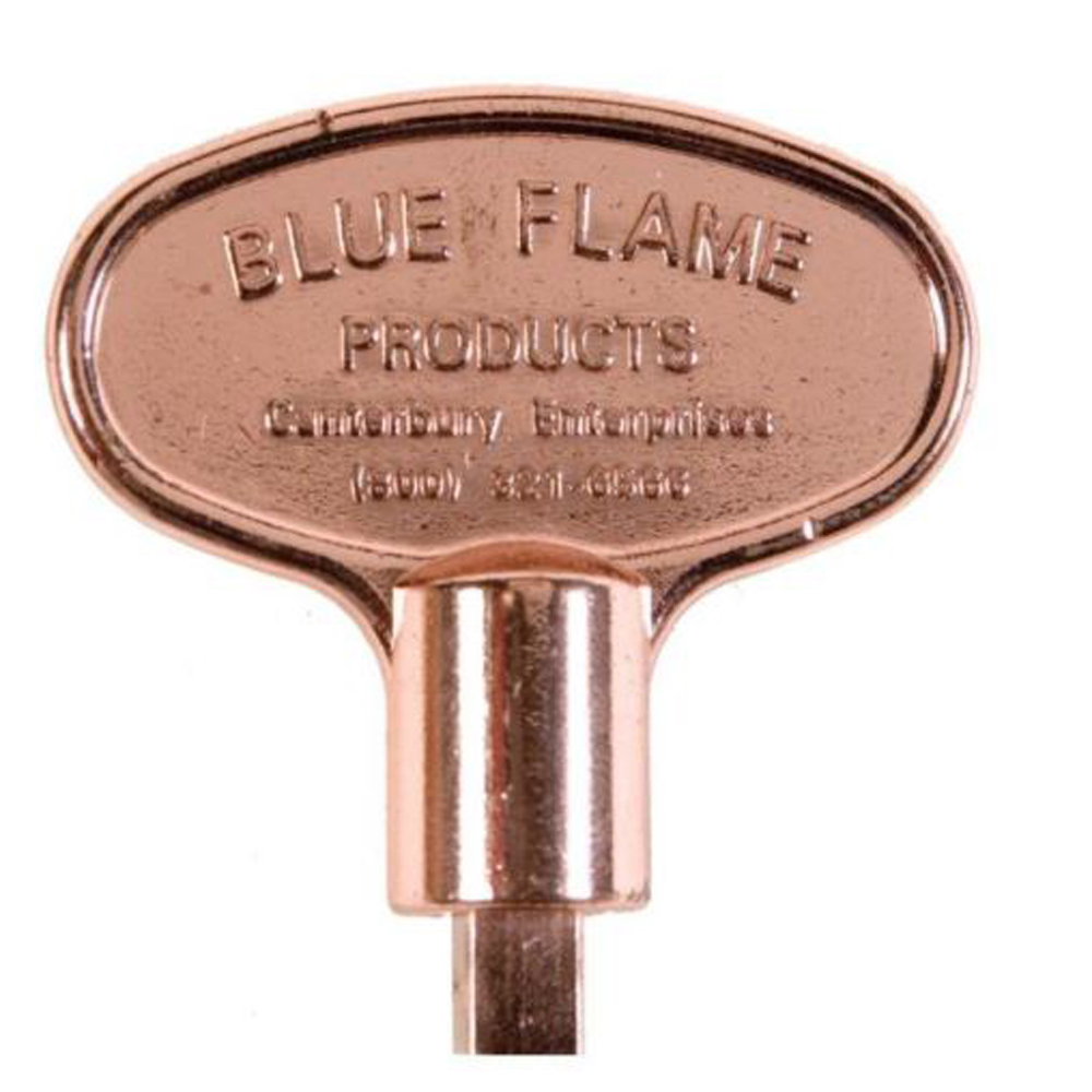 Blue Flame 3" Polished Copper Universal Gas Valve Key - BF.KY.03