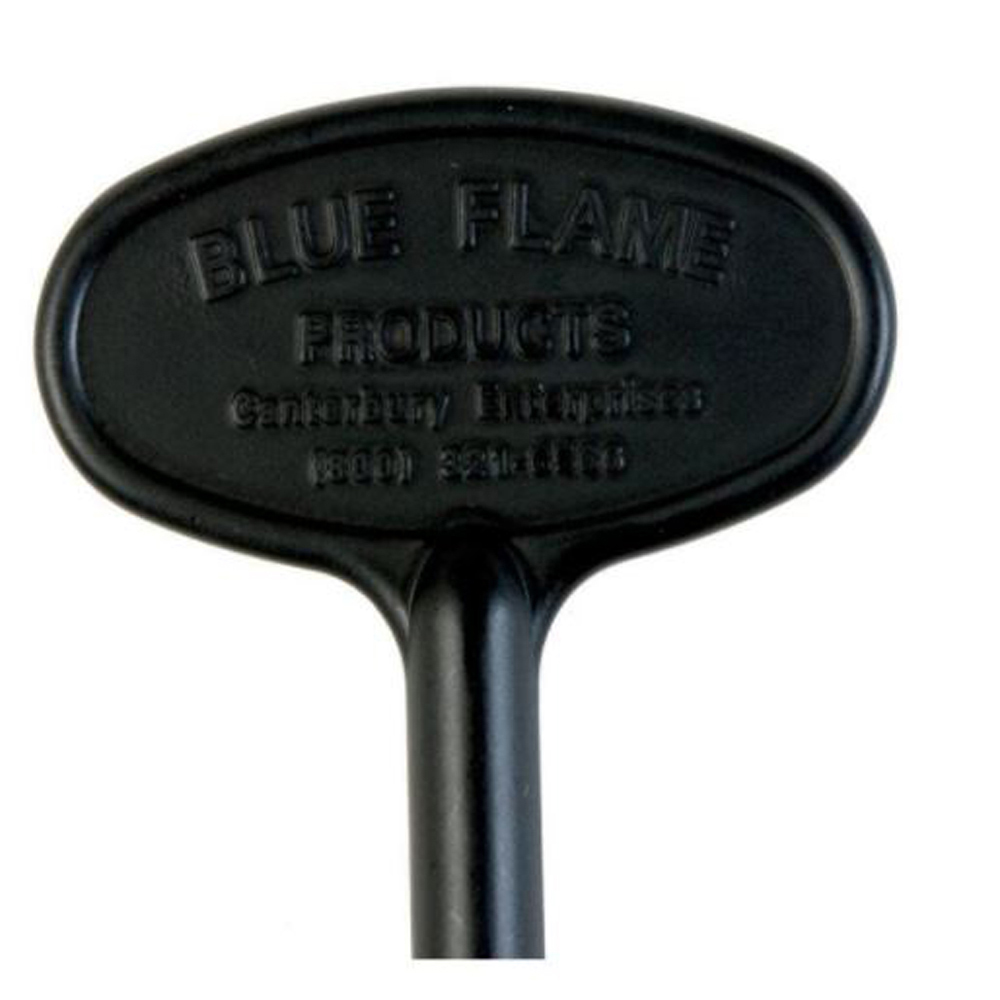 Blue Flame 8" Flat Black Universal Gas Valve Key - NKY.8.05