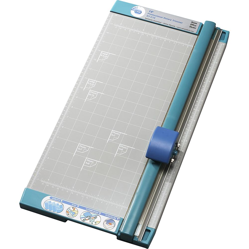 CARL 18" Professional Paper Trimmer - Cuts 10Sheet - 18" Cutting Length - Straight Cutting - 0.8" Height x 10.3" Width x 18" Dep