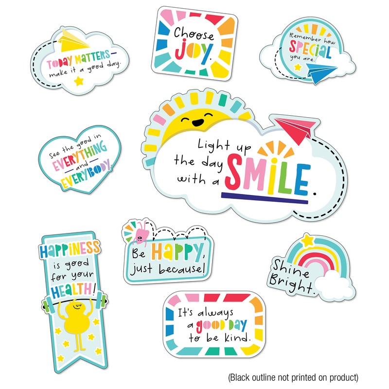 Happy Place Motivational Mini Bulletin Board Set