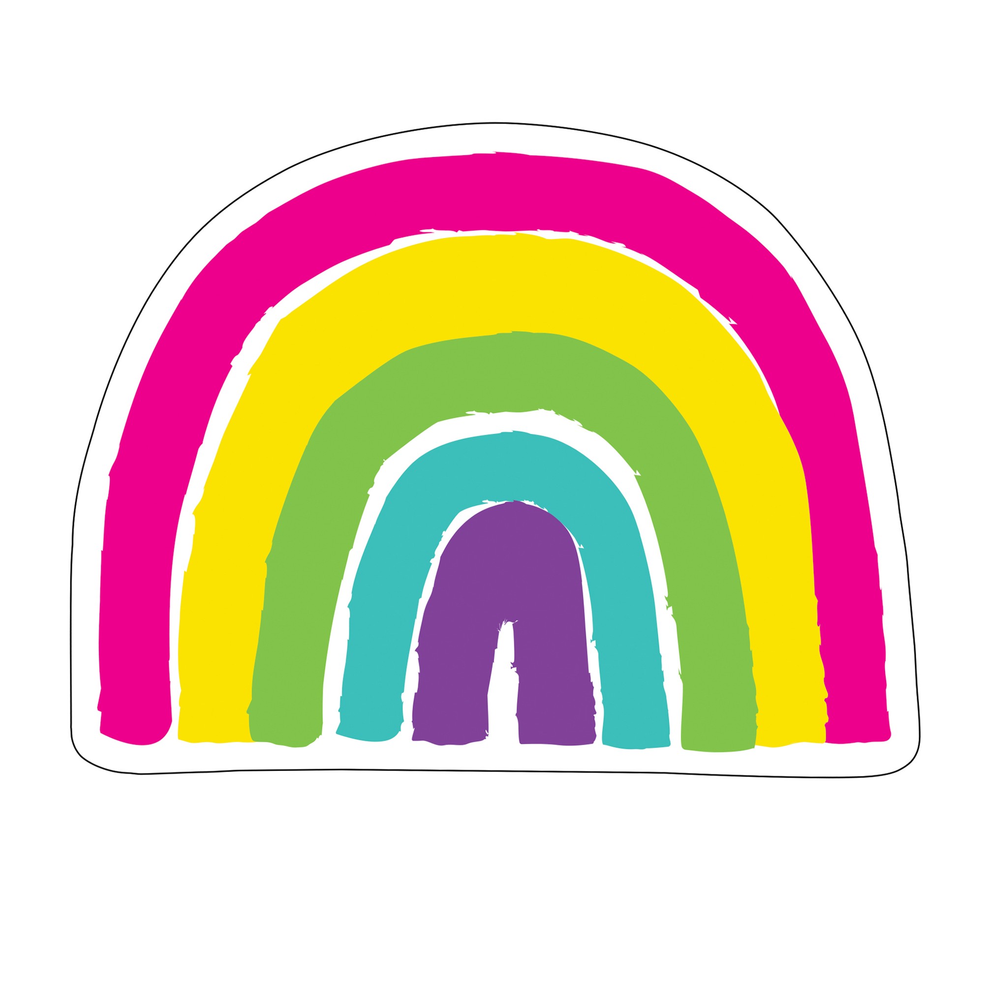 Kind Vibes Rainbow Cut-Outs, Pack of 36