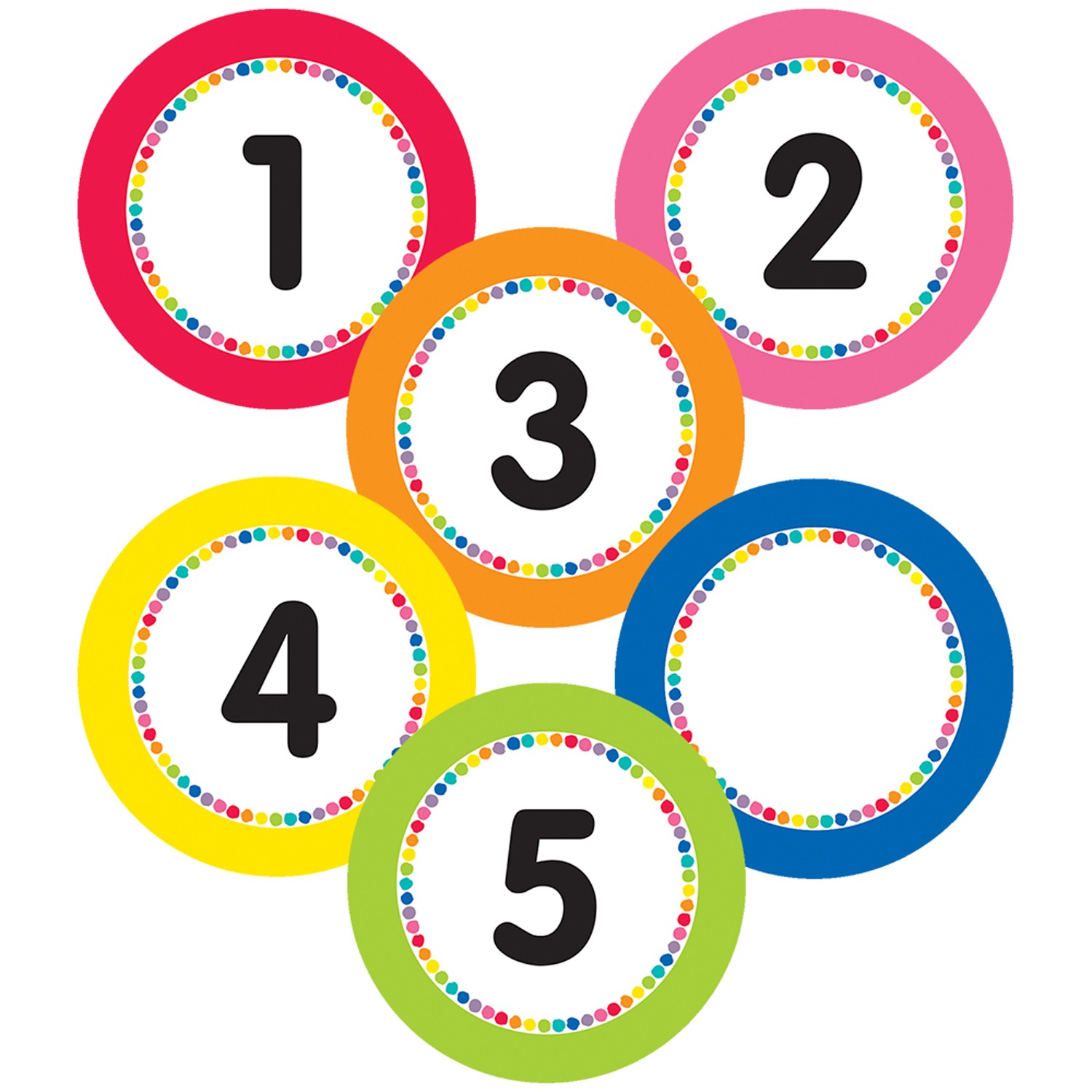 Just Teach Numbers Magnetic Cut-Outs, 36 Per Pack, 2 Packs