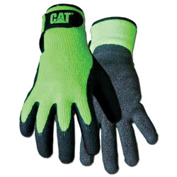 Glove Fluor.Green Latex Coated Palm Jumbo