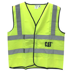 Cat Hi Vis Safety Vest  Green  Xl