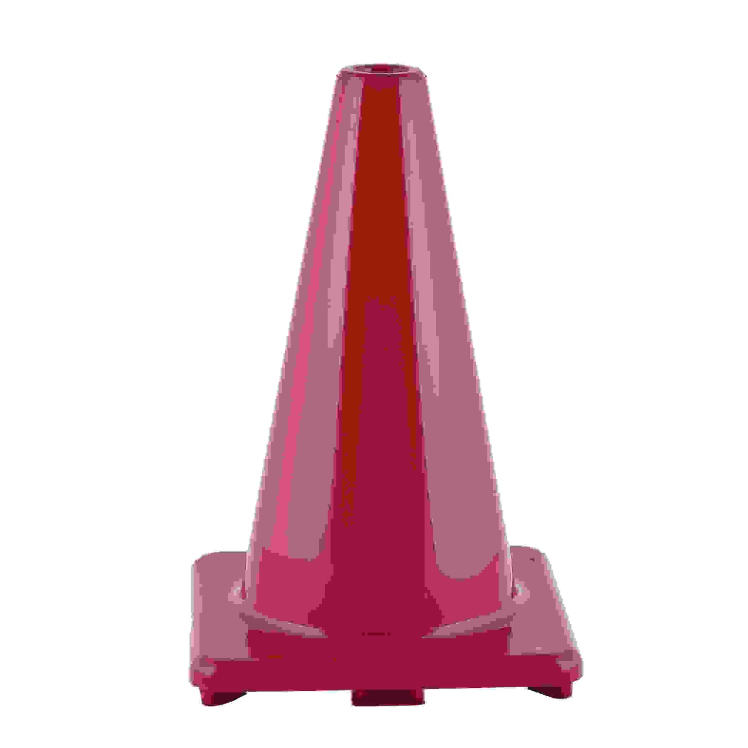 Hi-Visibility Flexible Vinyl Cone, weighted, 12", Red