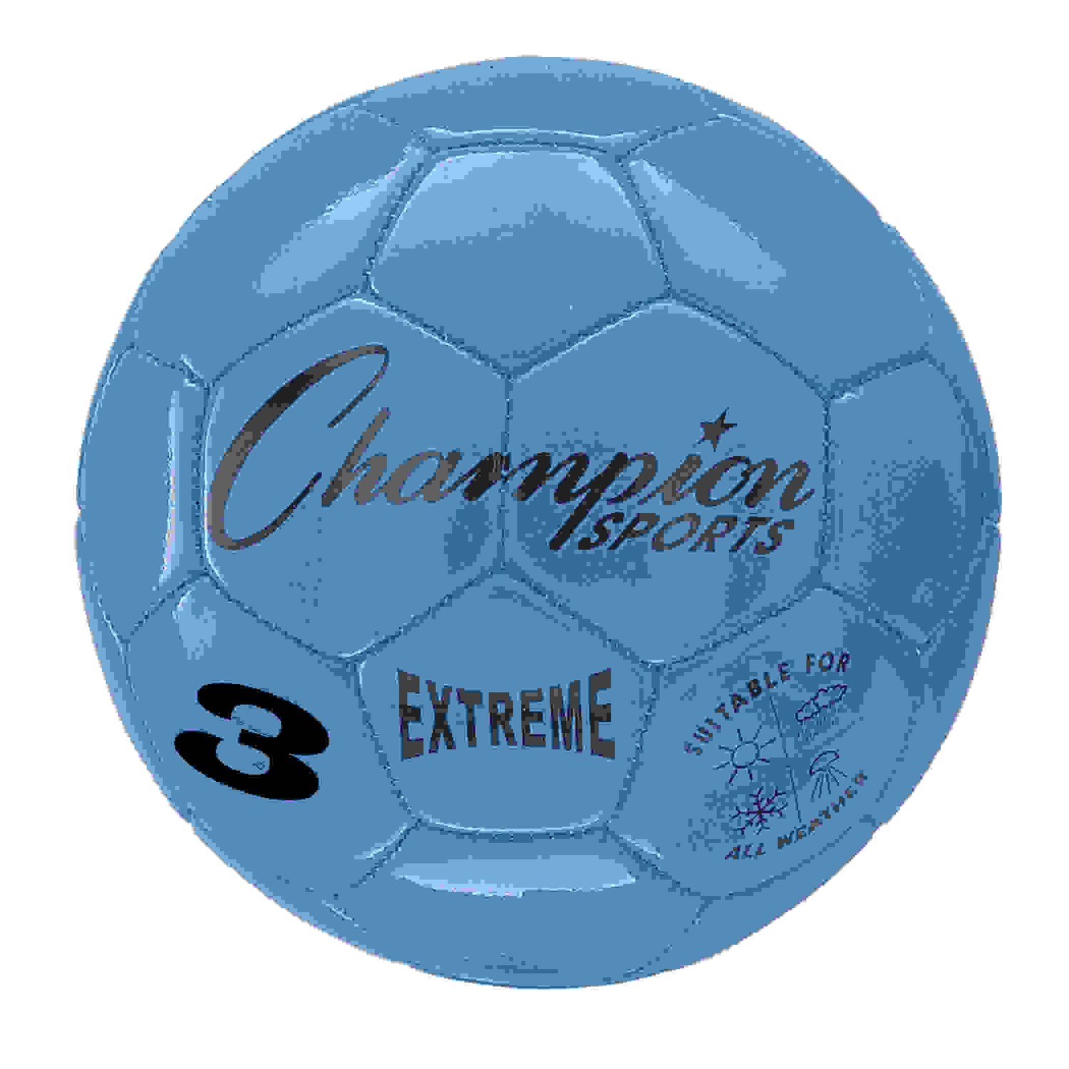 Extreme Soccer Ball, Size 3, Blue