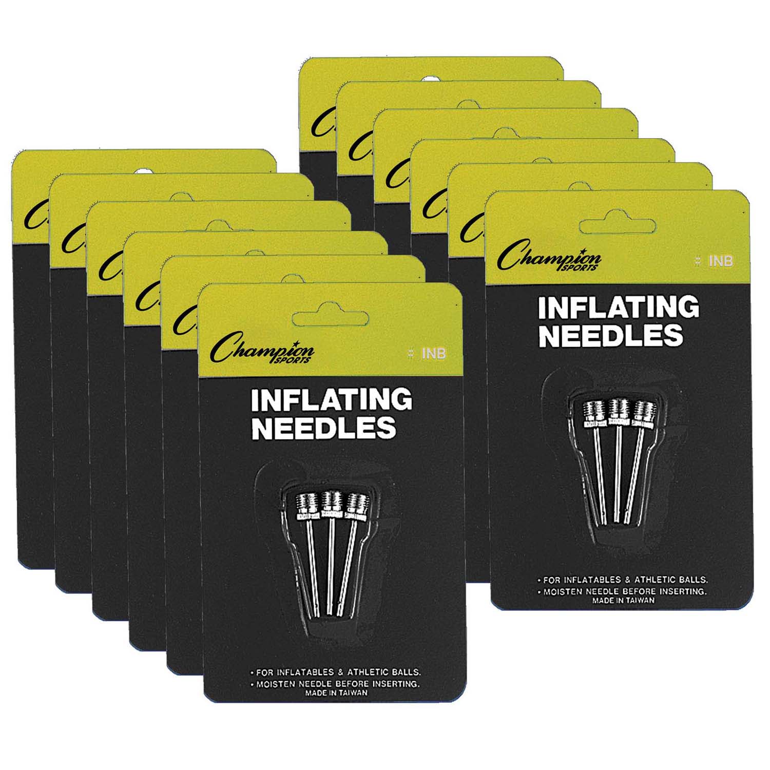 Inflating Needles for Air Pump, 3 Per Pack, 12 Packs