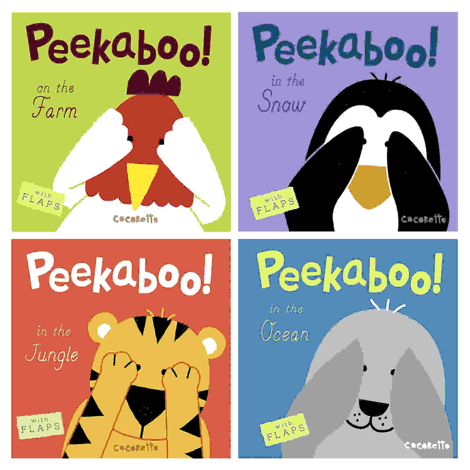 Peekaboo! Complete Set of 4 Board Books