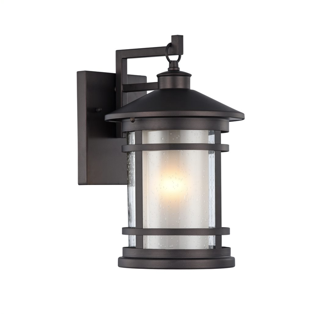 ADESSO Transitional 1 Light Rubbed Bronze Outdoor Wall Sconce 14" Height
