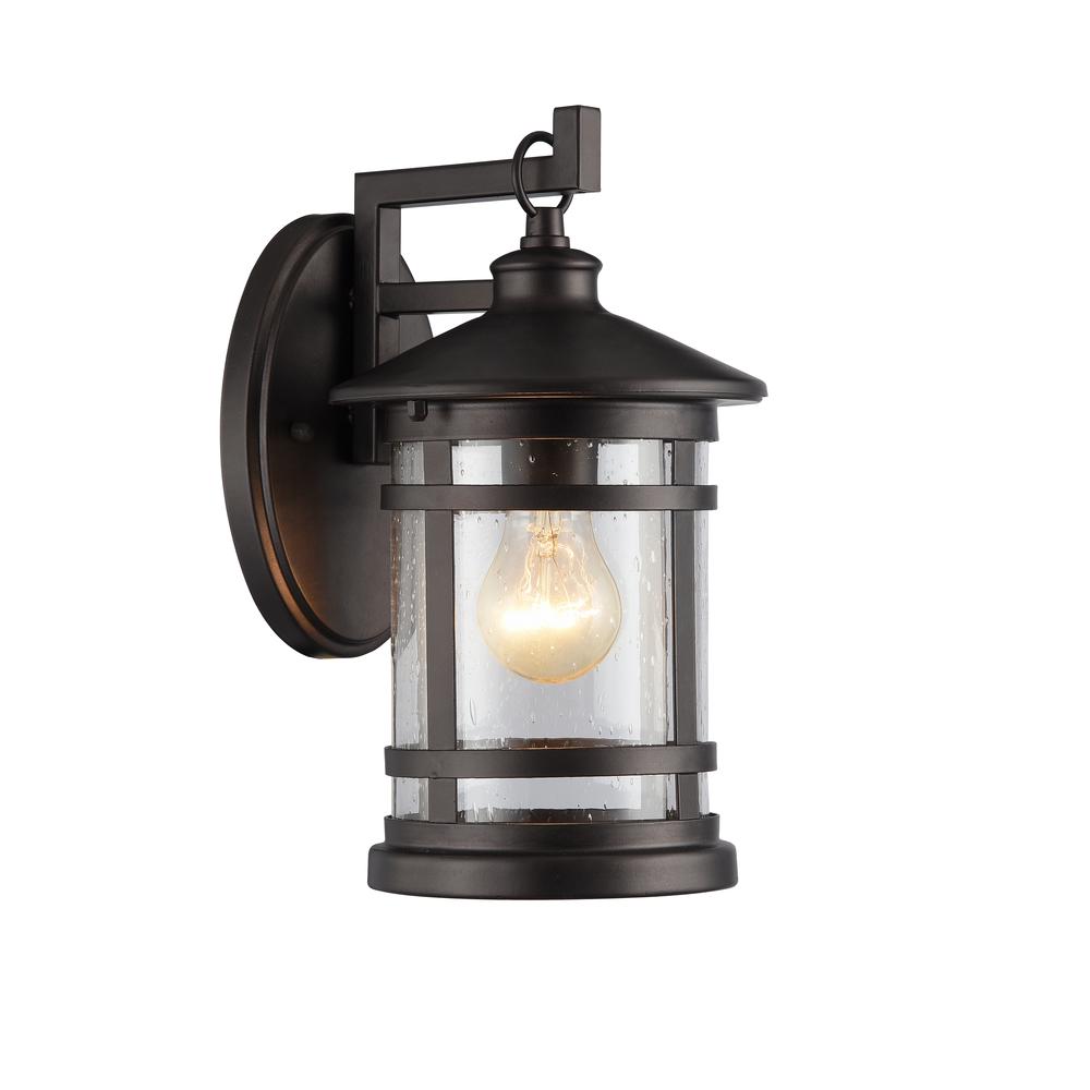 ABBINGTON Transitional 1 Light Rubbed Bronze Outdoor Wall Sconce 11" Tall