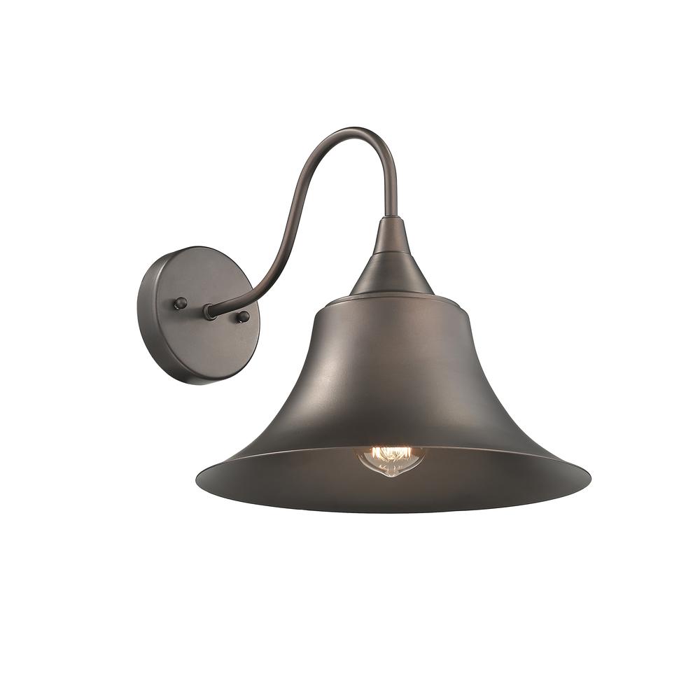 IRONCLAD Industrial 1 Light Rubbed Bronze Wall Sconce 11.5" Wide