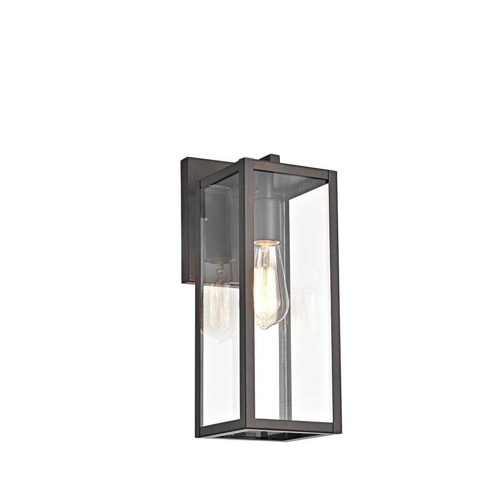 CHLOE Lighting RICHARD Transitional 1 Light Rubbed Bronze Outdoor Wall Sconce 14" Height