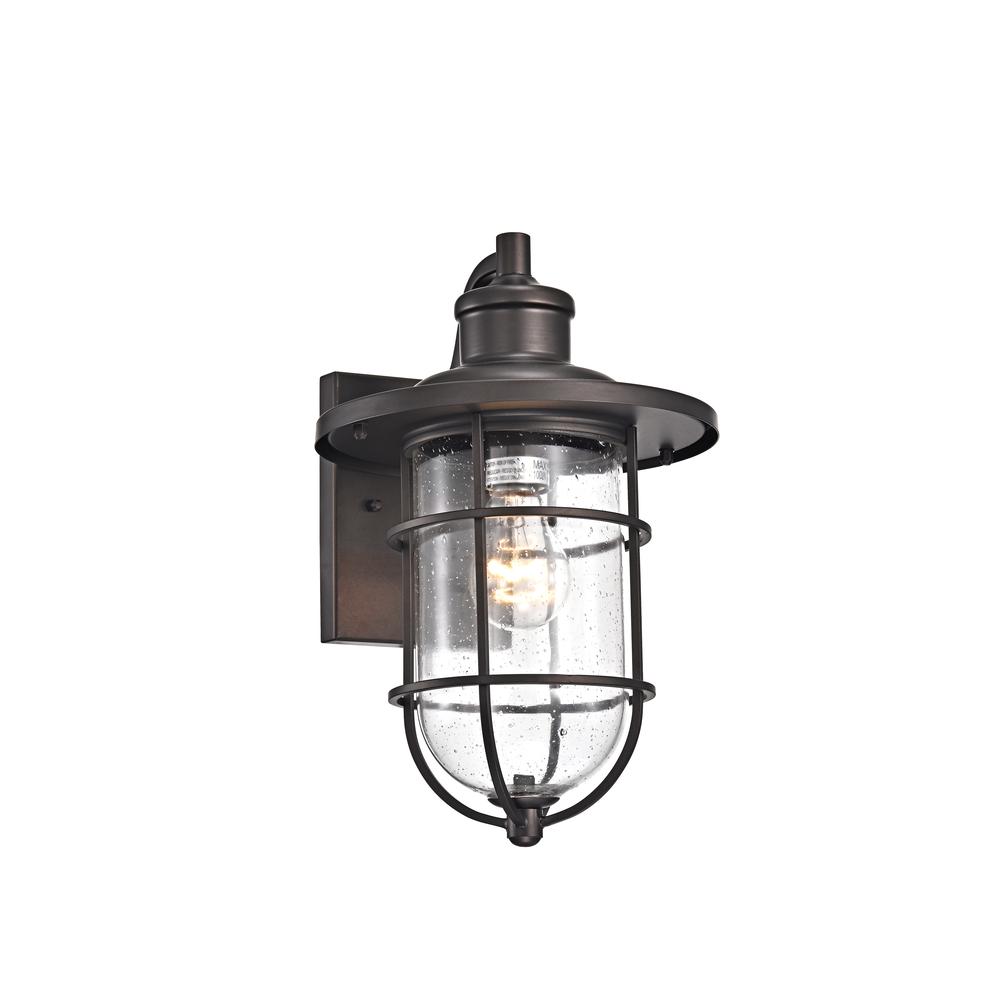 CHLOE Lighting MARKUS Transitional 1 Light Rubbed Bronze Outdoor Wall Sconce 14" Height