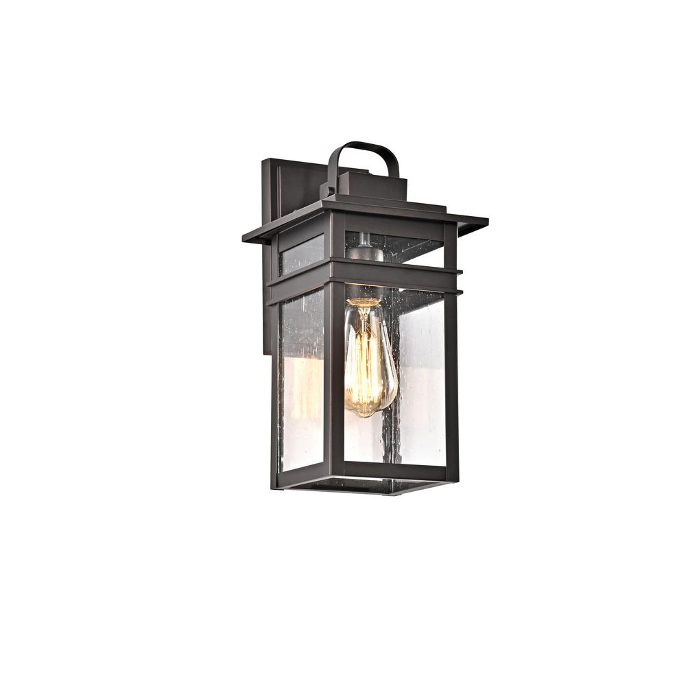 CHLOE Lighting BRIAN Transitional 1 Light Rubbed Bronze Outdoor Wall Sconce 13" Height