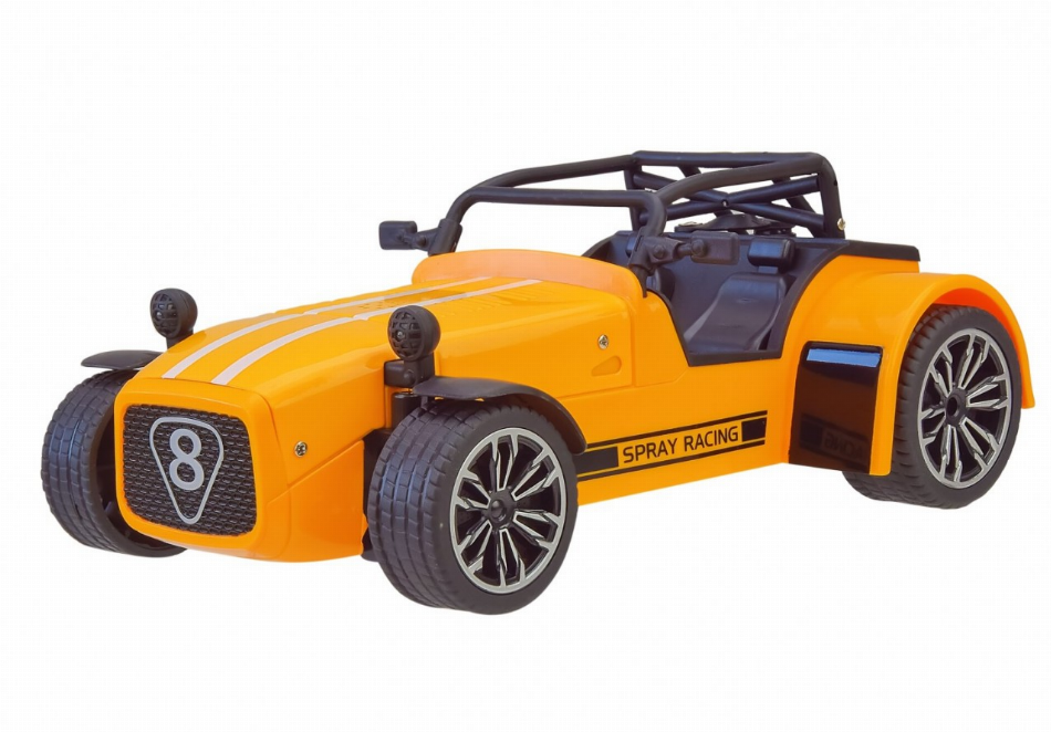 1:12 scale metal open wheel race car with smoke function - Yellow