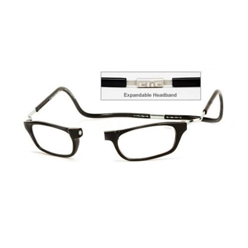 Clic Goggles BLACK XXL 125 Reading Glasses Magnetically Clic