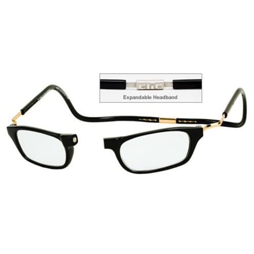 Clic Goggles BLACK XXL 200 Reading Glasses Magnetically Clic
