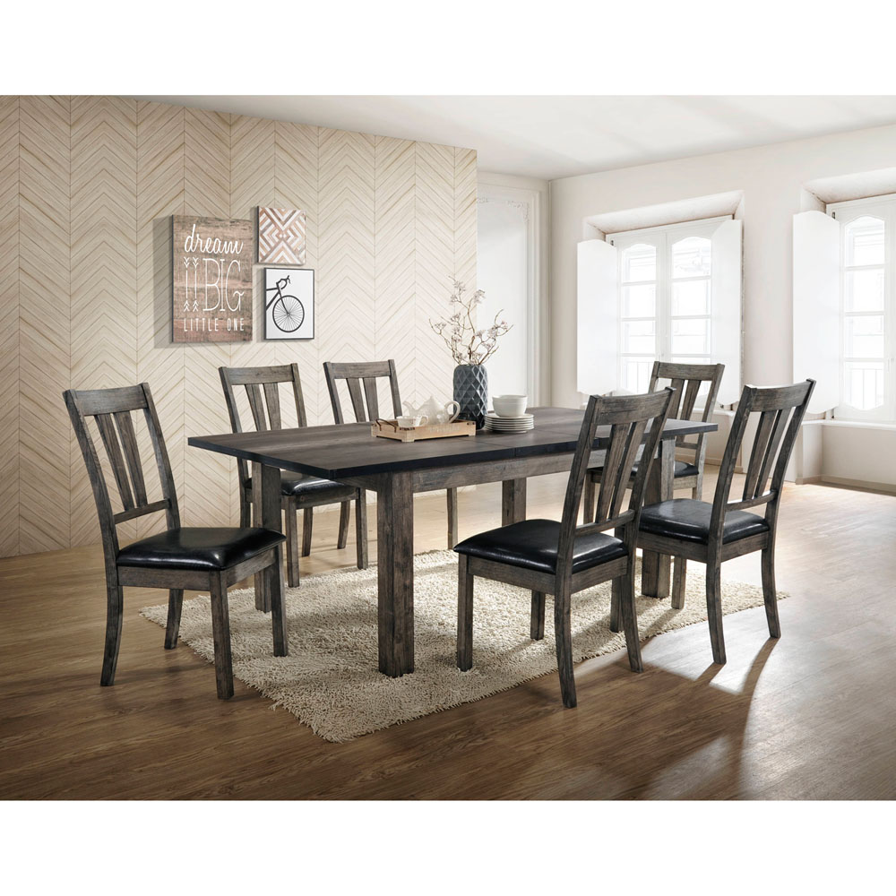 Drexel Dining 7PC Set - 78x42x30H Table, 6 P/U Side Chairs