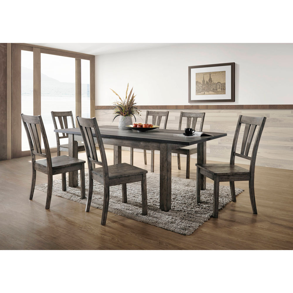 Drexel Dining 7PC Set - 78x42x30H Table, 6 Wood Side Chairs
