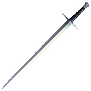 Cold Steel Hand-And-A-Half 33-1/2" Sword with Leather/Wood Scabbard