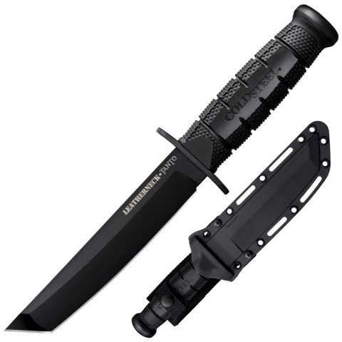 Cold Steel Leatherneck American Tanto 7in Fixed Blade Knife (Black Powder Coated)