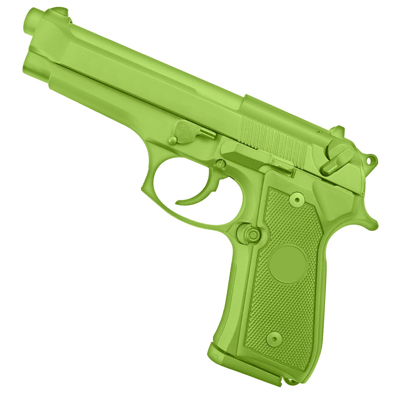 Cold Steel Model 92 Rubber Training Pistol (Green Colored Polypropylene)