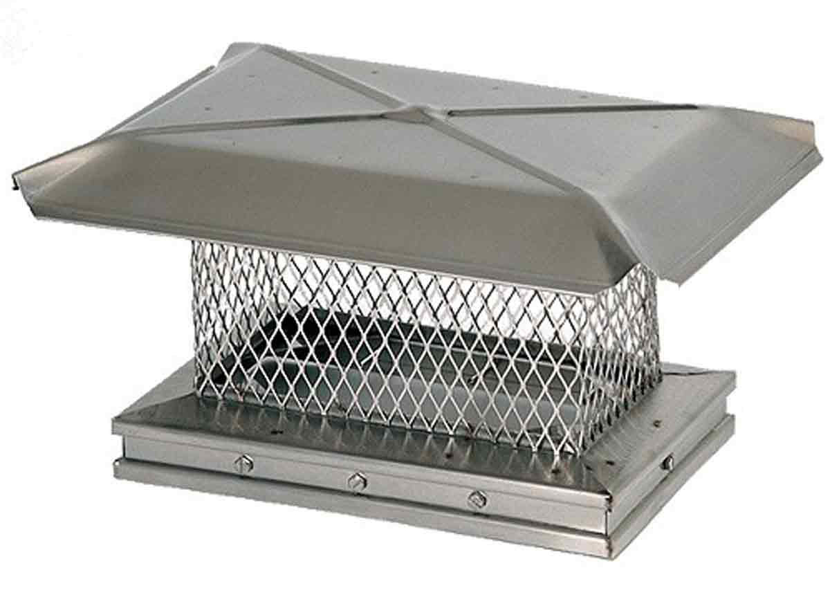 13" X 13" Gelco Stainless Steel Single-Flue Chiminey Cap, 304-Alloy