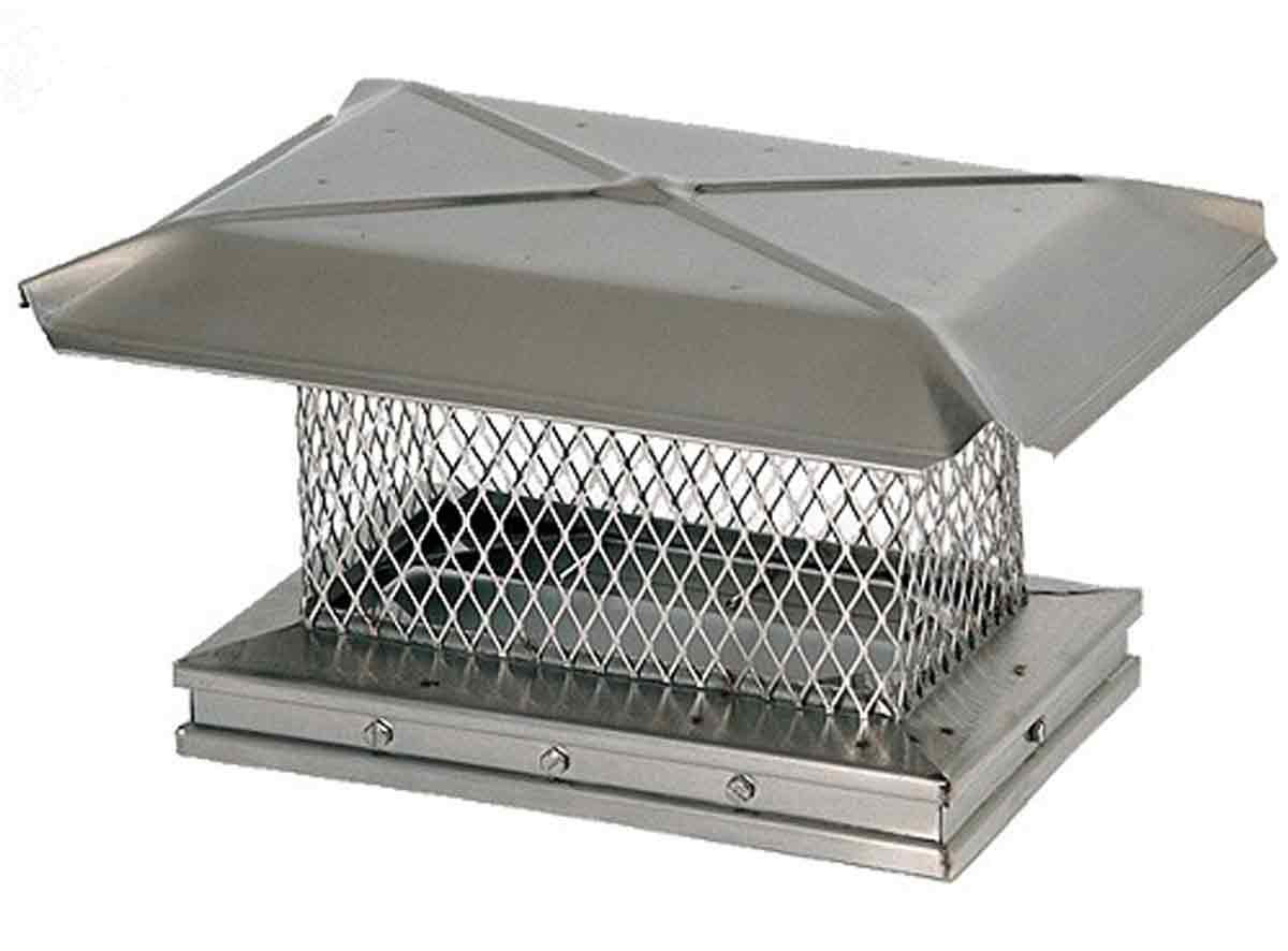 13" X 17" Gelco Stainless Steel Single-Flue Chiminey Cap, 304-Alloy