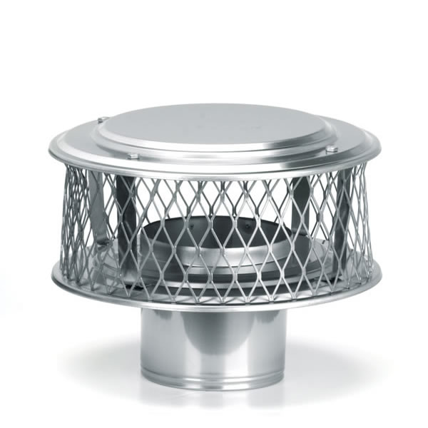 5" HomeSaver 304-Alloy Stainless Steel Guardian Cap with 3/4" Mesh