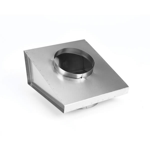 8" Axwood 304-Alloy Stainless Steel Direct Connect Round Flexible Liner Collar Stove Top Adaptor with 8" Bottom Opening