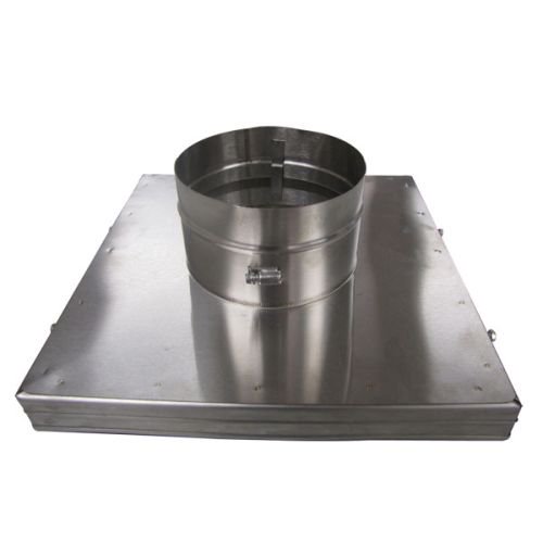 6" HomeSaver UltraPro/Pro 304-Alloy Stainless Steel 18" X 18" Pyramid Collar Plate