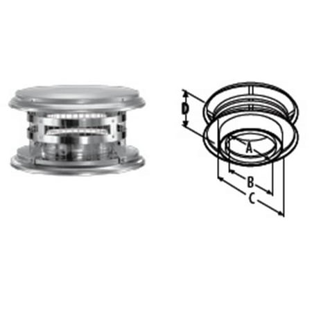 5.5" HomeSaver RoundFlex 316-Alloy Smooth-N-Lite Connector Adaptor - LLCA556