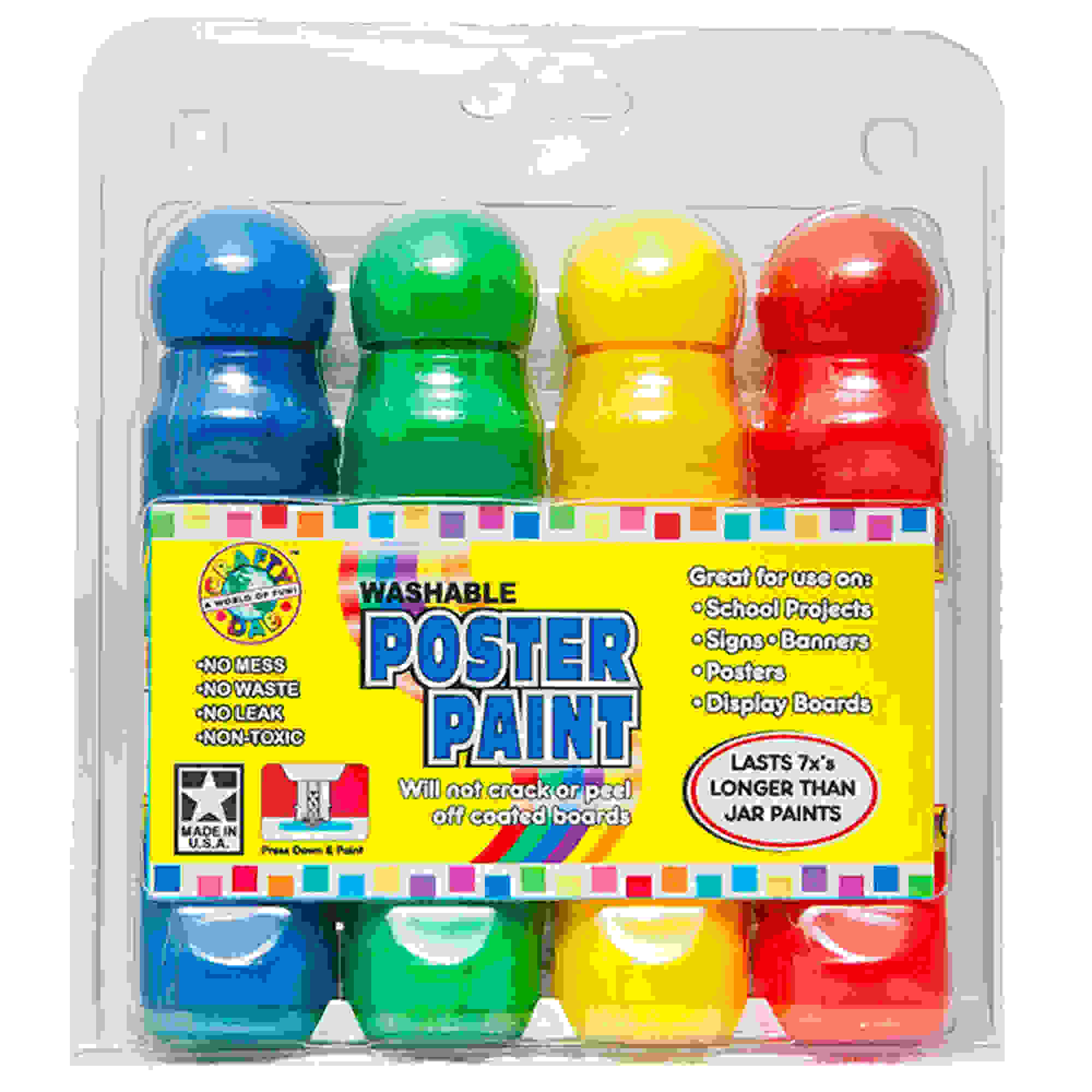 Poster Paint, Pack of 4