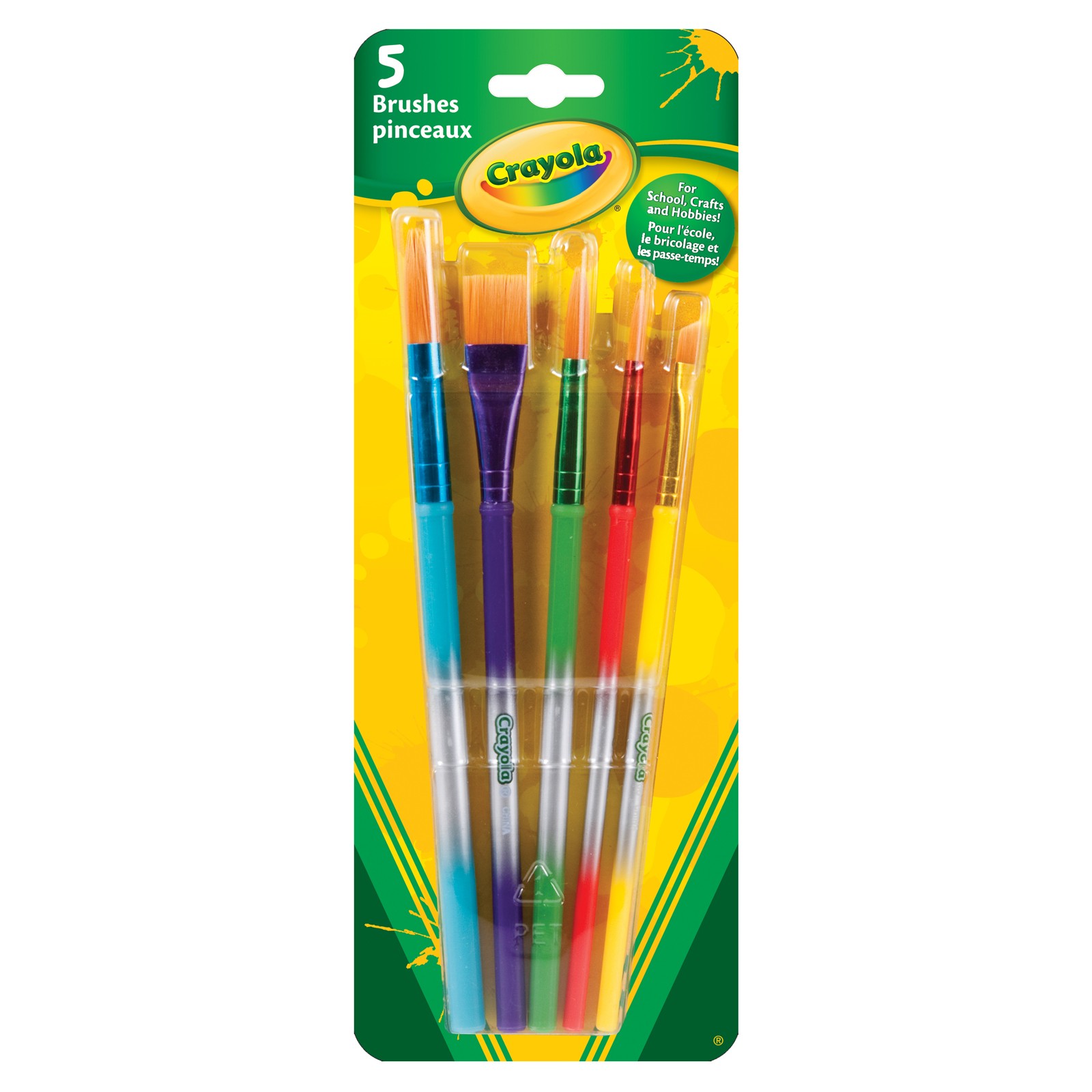 Arts & Crafts Brushes, 5 Count