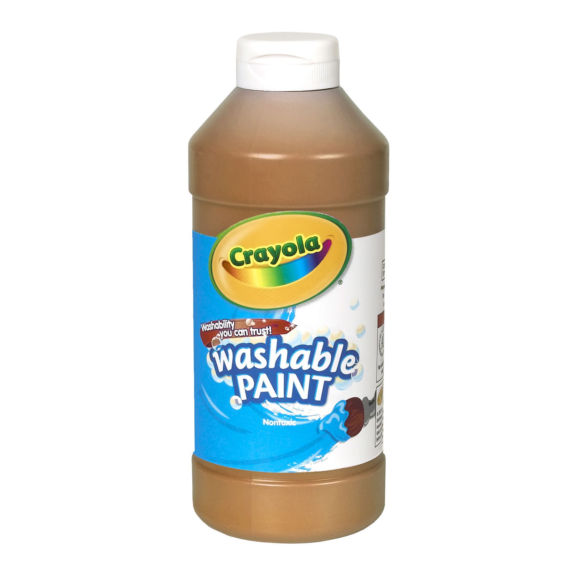 Washable Paint, Brown, 16 oz