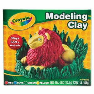 Modeling Clay, 4 Colors, 1 Pound