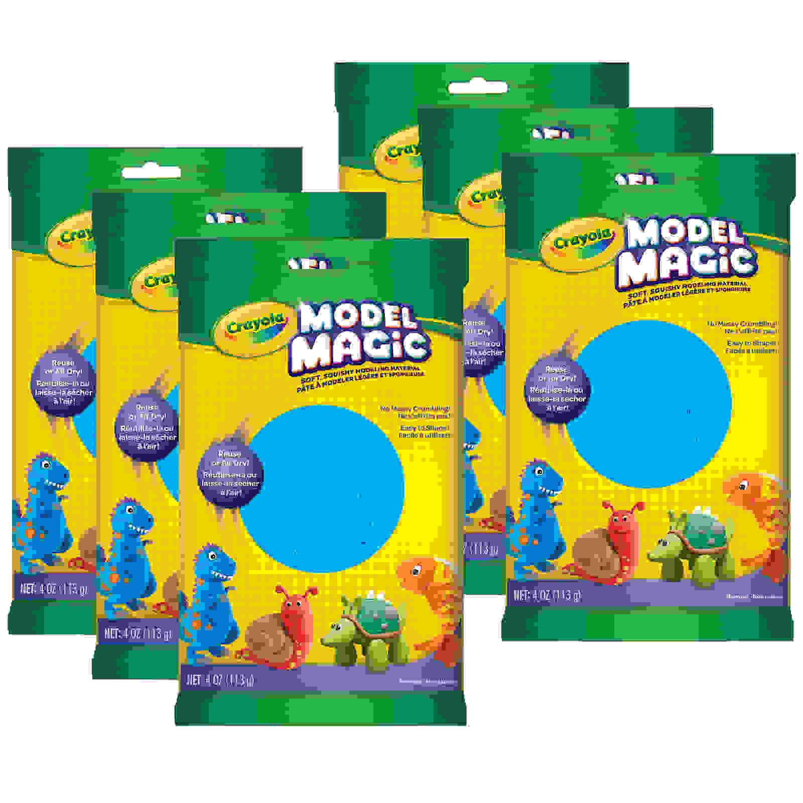 Model Magic Modeling Compound, Blue, 4 oz. Per Pack, 6 Packs
