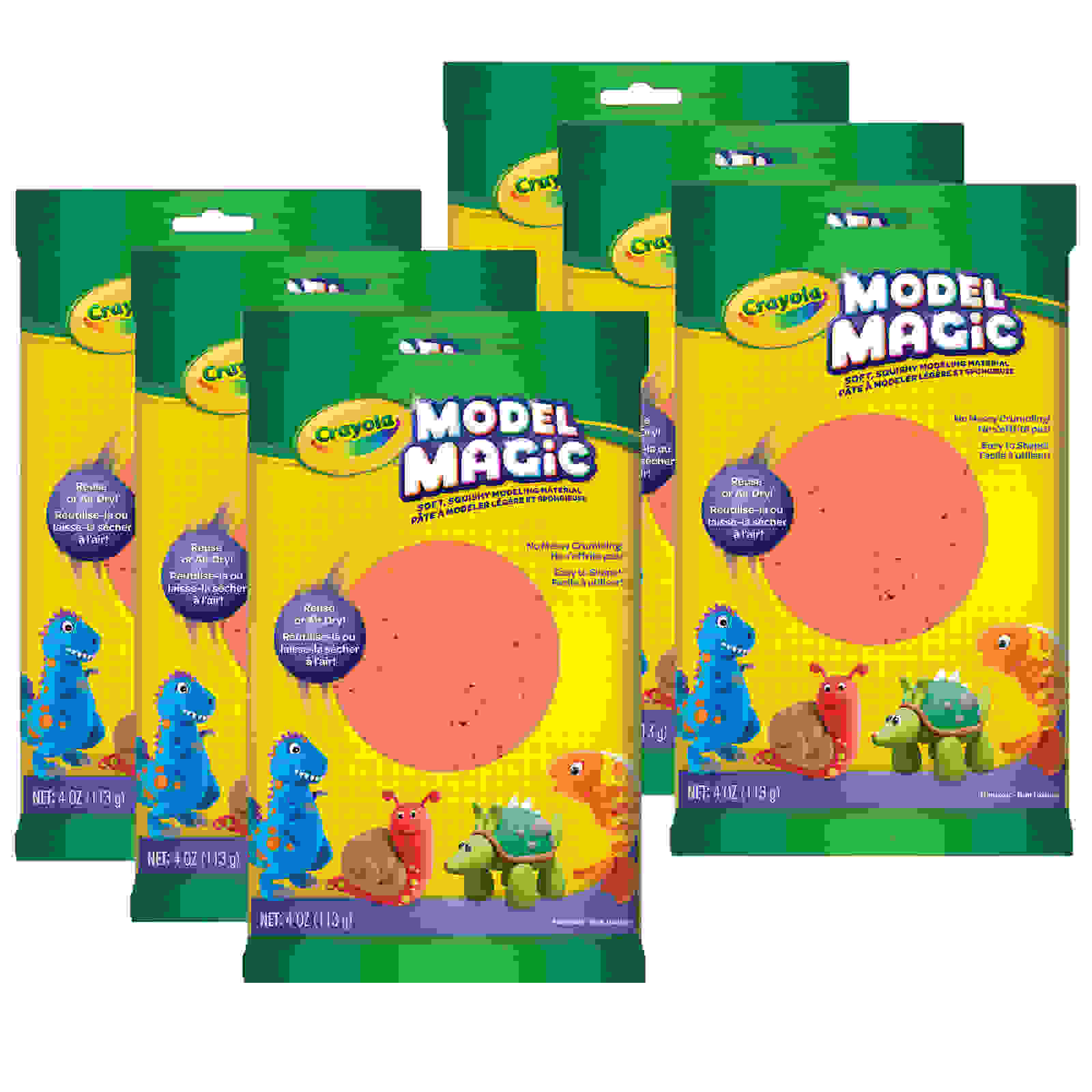 Model Magic Modeling Compound, Terra Cotta, 4 oz. Per Pack, 6 Packs