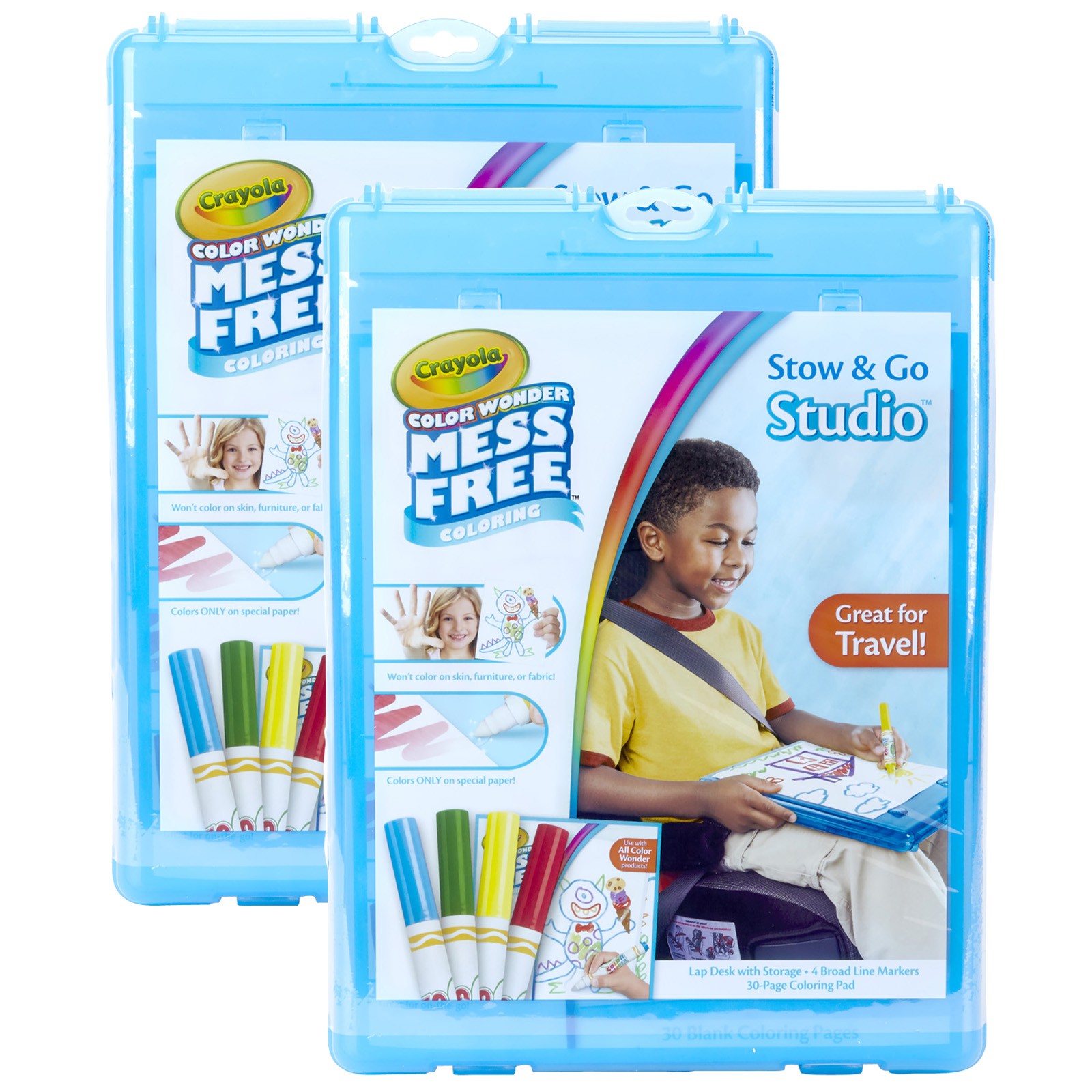 Color Wonder Mess Free Stow & Go Studio Travel Kit, 2 Kits