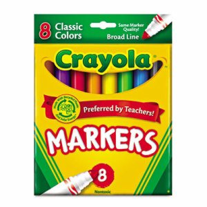 Broad Line Markers, Classic Colors, 8 Classic Colors