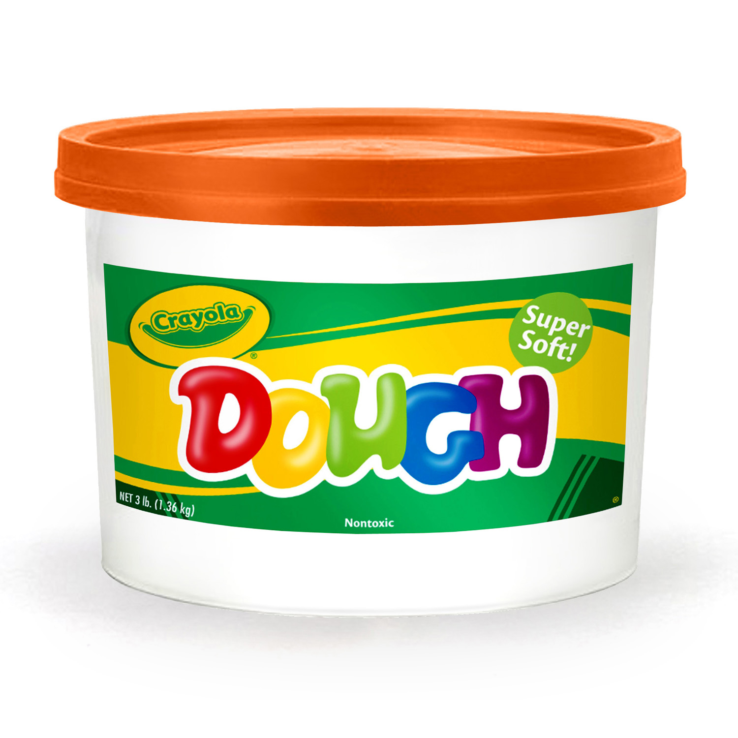 Super Soft Modeling Dough, Orange, 3 lbs