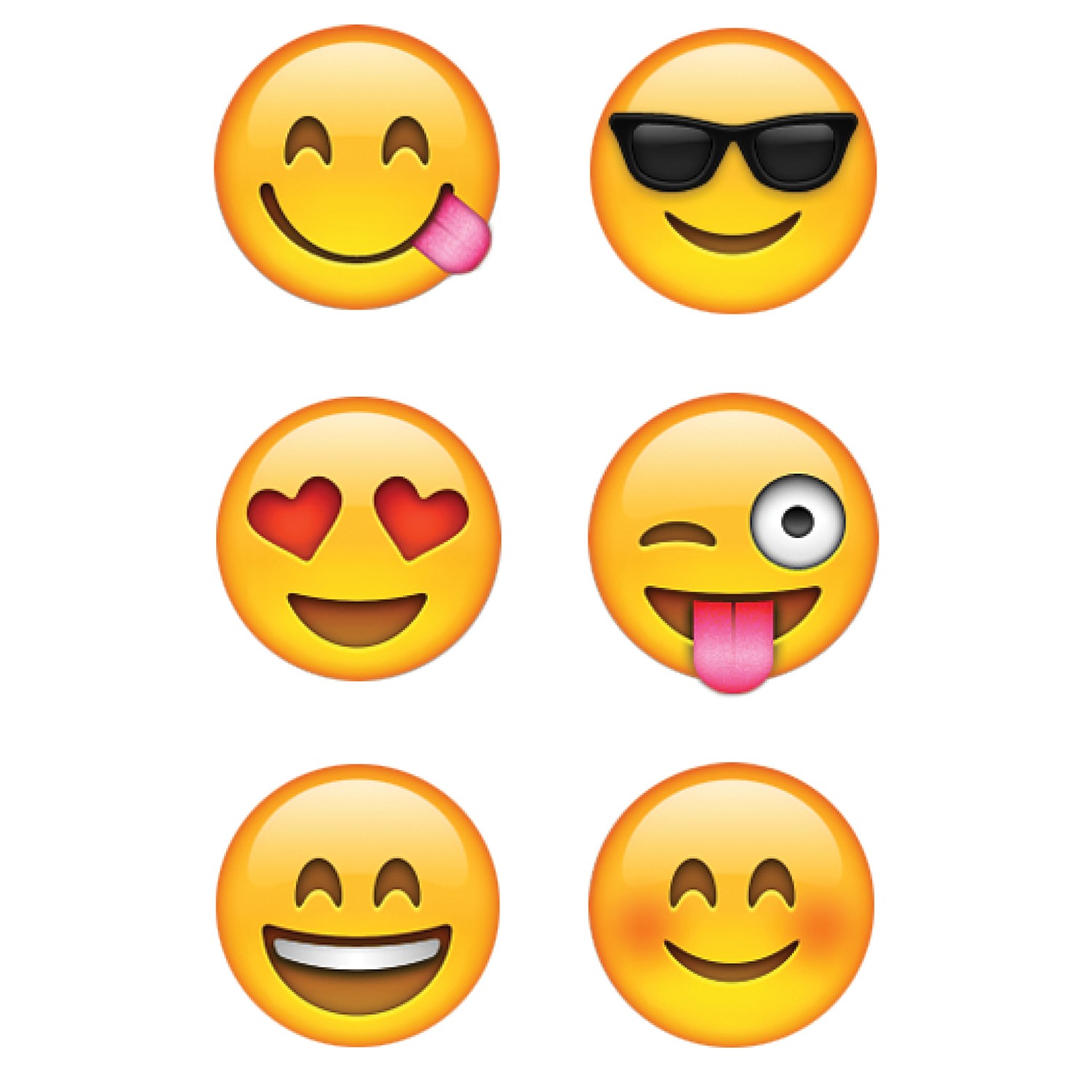 Emoji Fun Hot Spot Stickers, Pack of 880