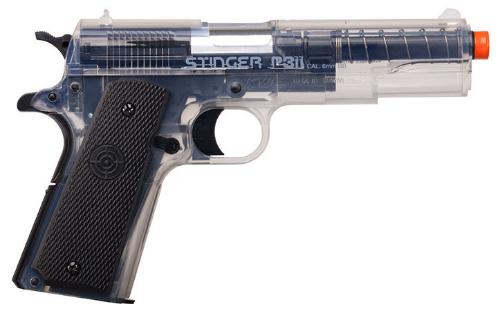 CROSMAN Stinger P311 (clear/ black)Spring powered single shot military style pistol