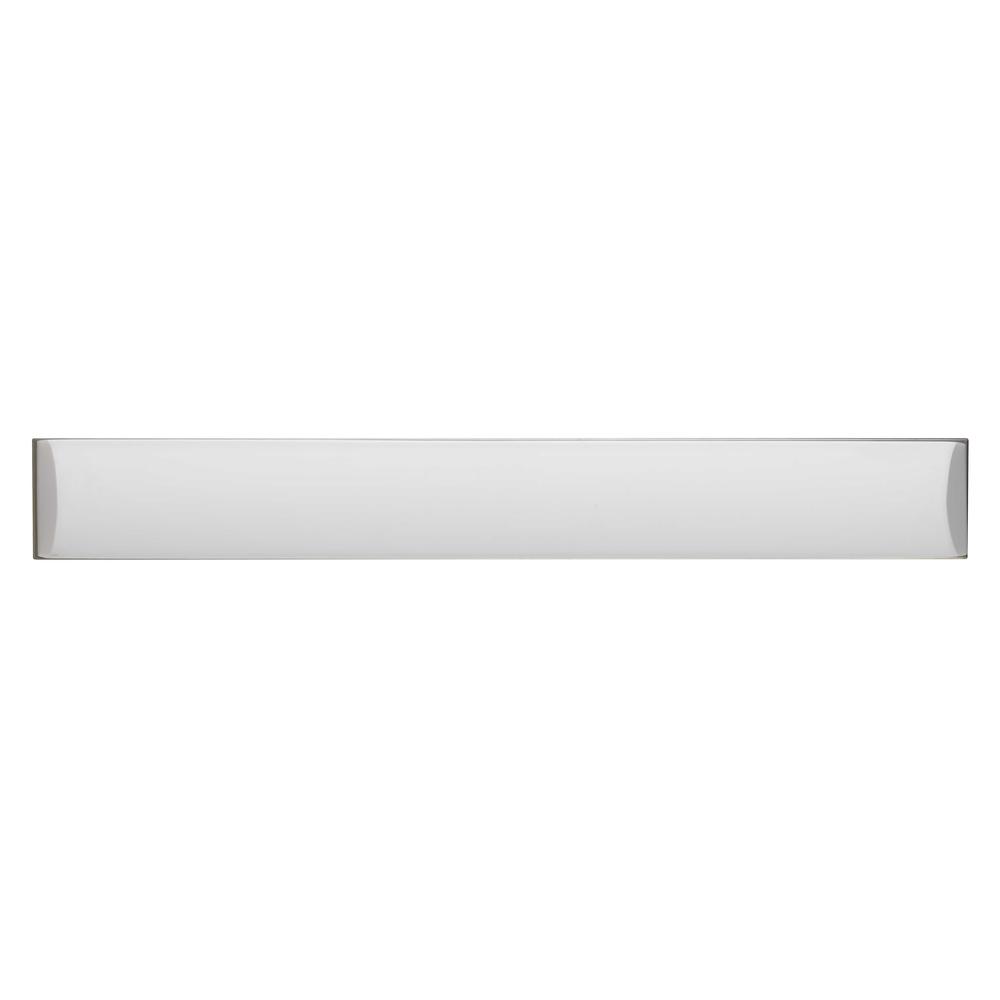 integrated LED 39W, 3500 Lumen, 80 CRI Dimmable Vanity Light With Acrylic Diffuser (color: Brushed Steel)