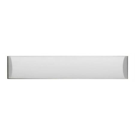 integrated LED 26W, 1950 Lumen, 80 CRI Dimmable Vanity Light With Acrylic Diffuser in Brushed Steel