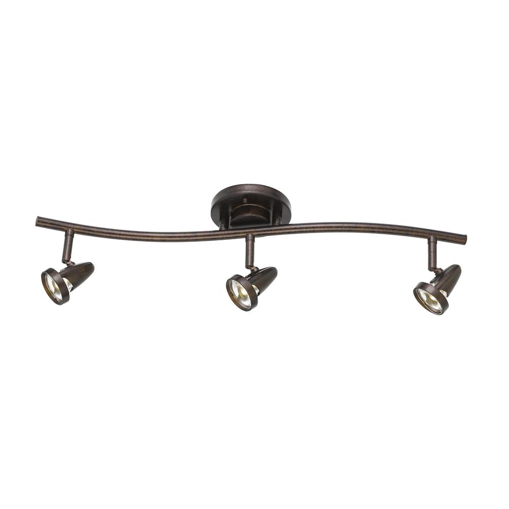 20W Intergrated LED serpentine rail fixture. 1660 lumen, 3300K. Fixture comes with a pair of 4" and 8" extension poles