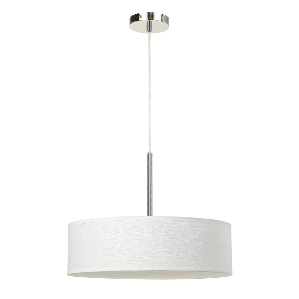 LED 18W Dimmable Pendant With Diffuser And Hardback Fabric Shade, FX3731CW