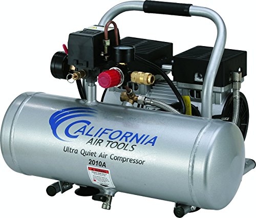 California Air Tools 2010A Ultra Quiet & Oil-Free 1.0 Hp, 2.0 Gal. Aluminum Tank Air Compressor
